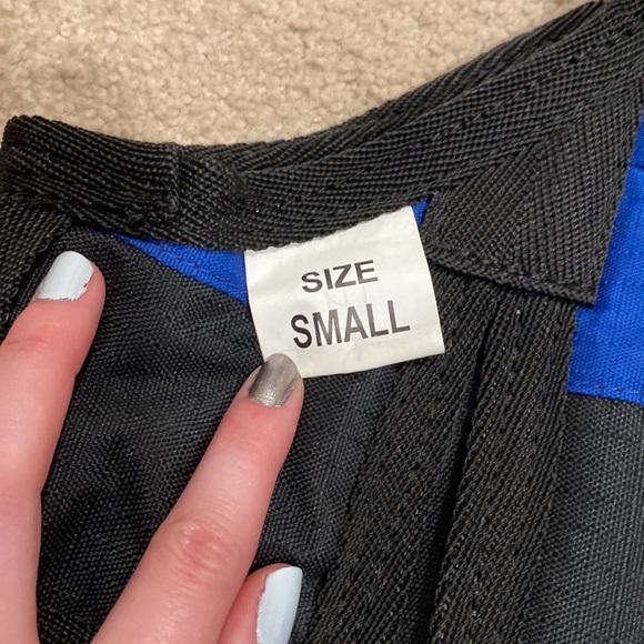 S Blue/Black Insulated Waterproof Dog Coat - Picture 5 of 10